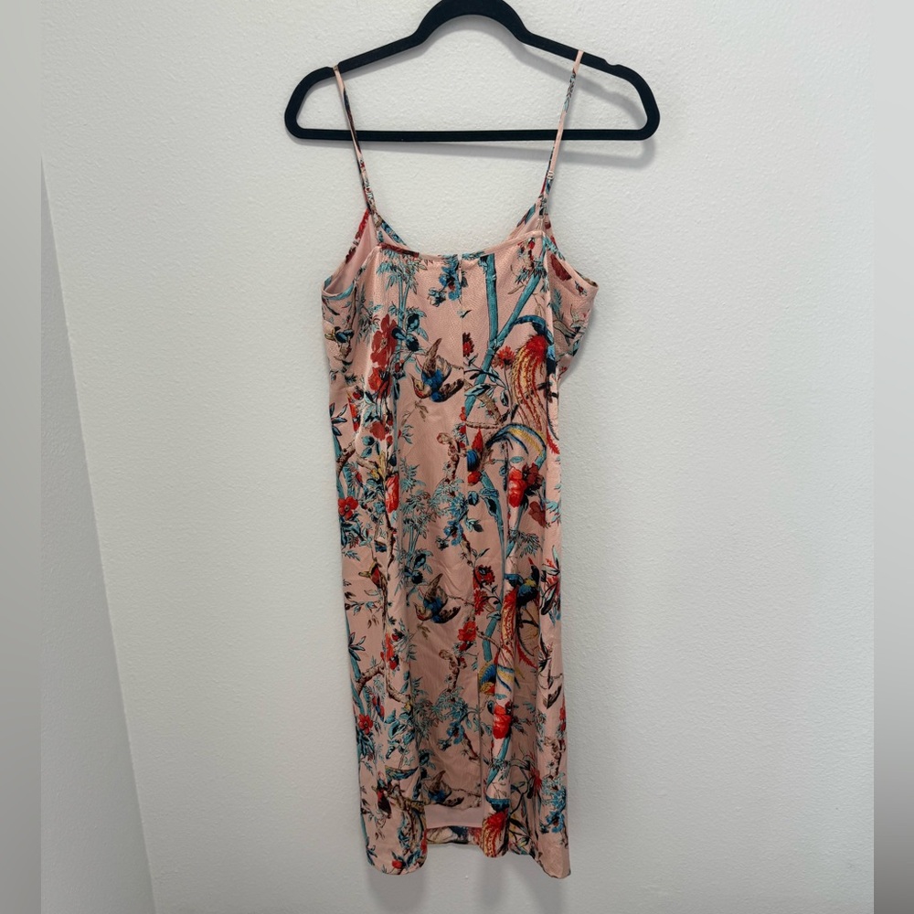Club Monaco Floral Tropical Pink Midi Dress Size 6 - Picture 4 of 4